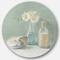 Designart - Pastel Bath II - Farmhouse Metal Circle Wall Art